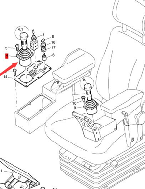  BOMAG joystick part number 05887133 