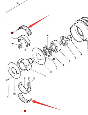 BOMAG clutch friction plate part number 05660153