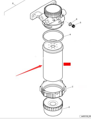 BOMAG oil-water separation steam filter part number 05821394