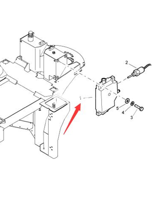 BOMAG engine auxiliary water tank part number 87070101