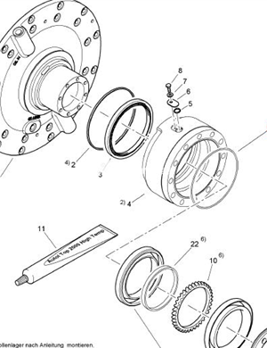 BOMAG sealing ring part number 06222003