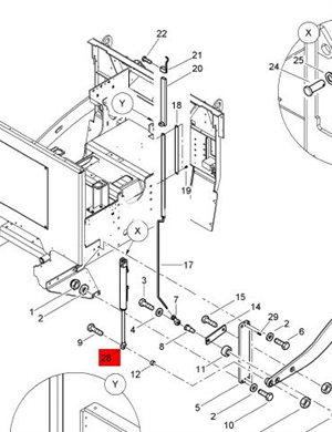  BOMAG leveling cylinder part number 83783033 