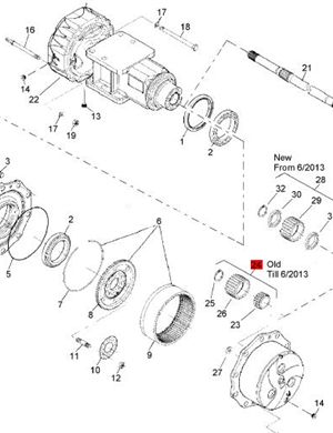 BOMAG planetary gear part number 32010118 