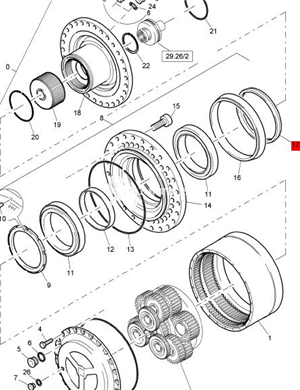  BOMAG sealing ring part number 05901474 