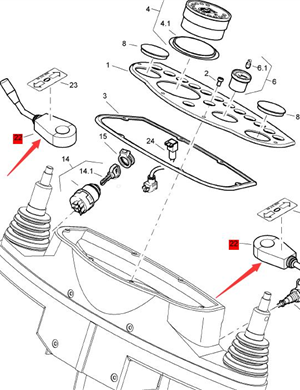 BOMAG joystick part number 53840002 