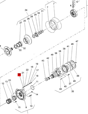 BOMAG sealing ring part number 06220531