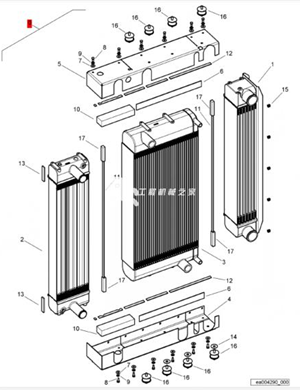 BOMAG radiator assembly part number 05903875 