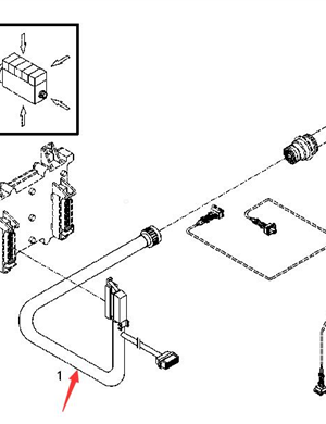 BOMAG engine wiring harness part number 04194169  