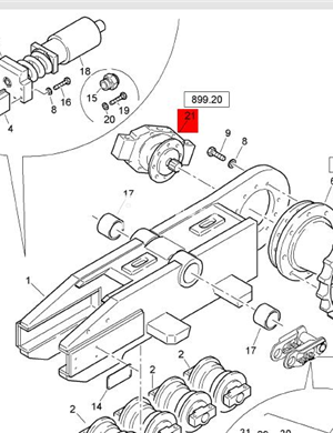   ​BOMAG walking motor part number 31166213