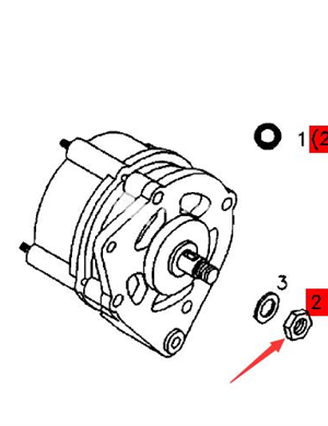 BOMAG fastening nut part number 08141615