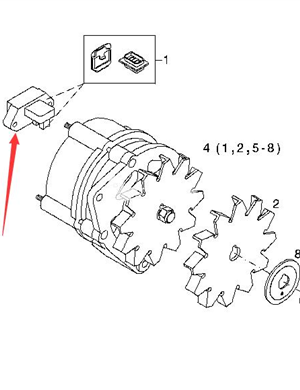 BOMAG generator regulator part number 05717202
