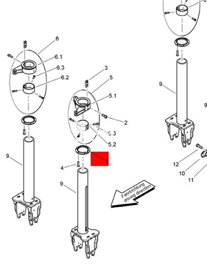 BOMAG sealing ring part number D2326037