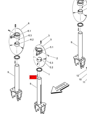 BOMAG countersunk screw part number 07321012