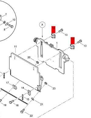 BOMAG connection plate part number 83640159 