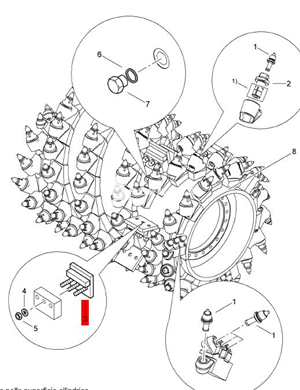 BOMAG throwing plate part number D2324002