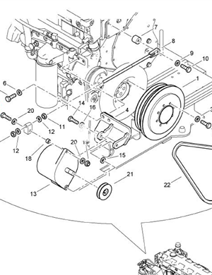 BOMAG fastening bolt part number 07141052 