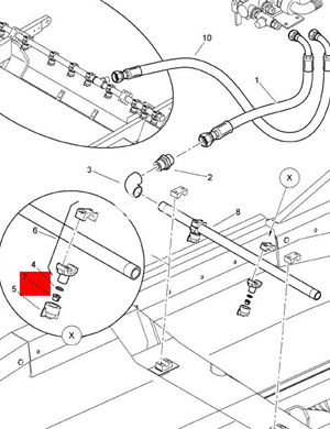  BOMAG spray nozzle head part number 348020067 