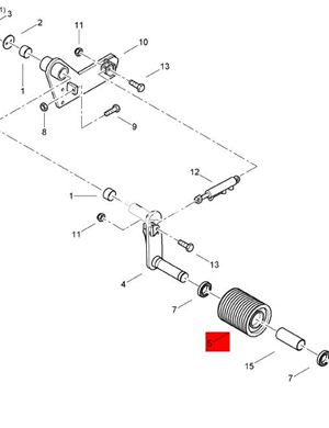 BOMAG pulley assembly part number 83640449