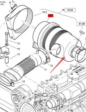  BOMAG air filter assembly part number 05730018  