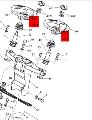 BOMAG steering ball part number 05580176  ​