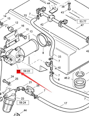 BOMAG sprinkler pump part number 05794038