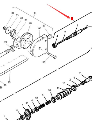 BOMAG throttle cable part number 05568090 