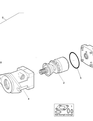 BOMAG vibration motor part number 05802507  