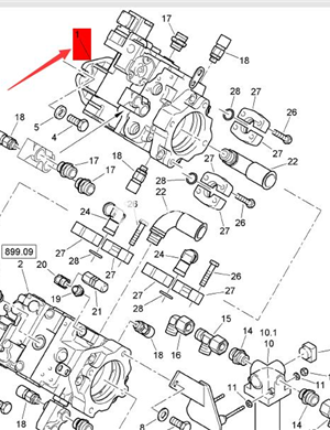  BOMAG hydraulic plunger pump part number 330022074 
