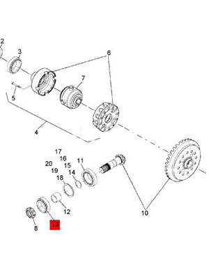 BOMAG Rear Axle Angular Bearing Part Number: 32010122 