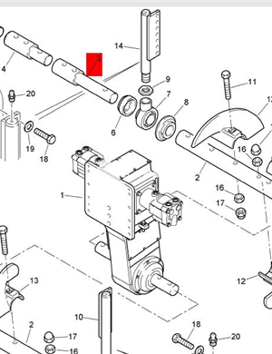 BOMAG Spiral Shaft Part Number D2138011 
