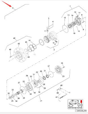  BOMAG walking motor part number 05818577