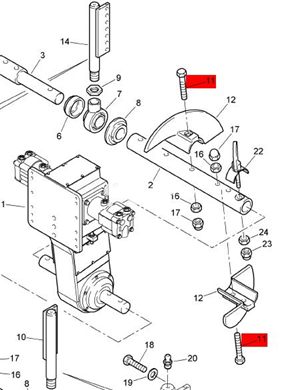 BOMAG blade bolt part number 324000268