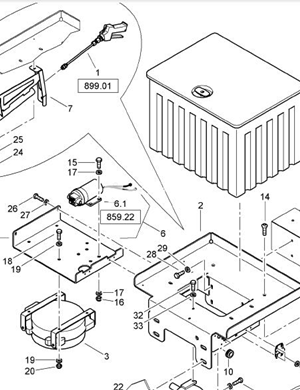 BOMAG toolbox part number 05990200 