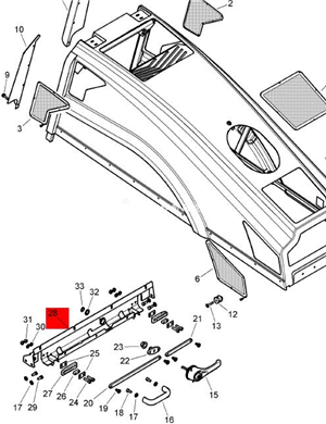  BOMAG tailboard assembly part number: 58071084 