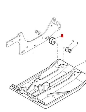 BOMAG flat rammer shock absorber block part number 06115817