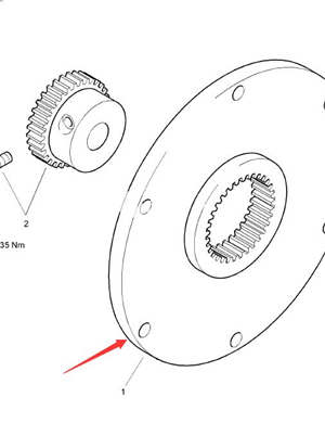 BOMAG flywheel connecting plate part number 05615084 