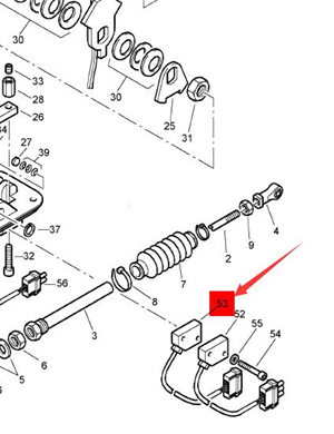  BOMAG position switch part number 05568933 