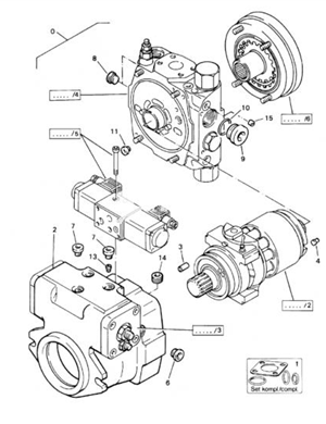 BOMAG vibration pump part number 05801068 