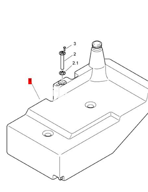  BOMAG diesel tank part number 83211942