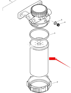  BOMAG oil-water separator filter element part number 05821455 