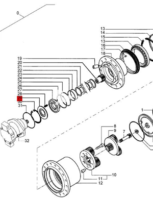 BOMAG reducer thrust disc part number 05902374 