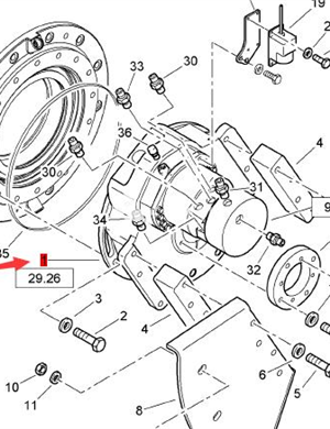 BOMAG wheel reducer part number 05904950