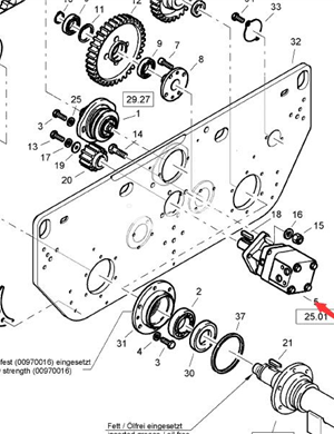  BOMAG walking motor part number 05810119 