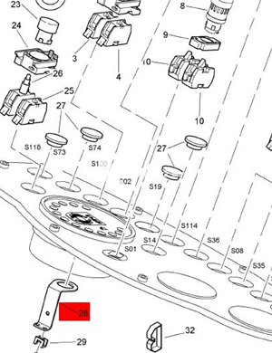 BOMAG support plate part number 58250165 
