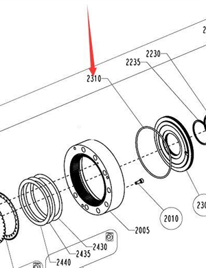 BOMAG O-ring part number 05805079 
