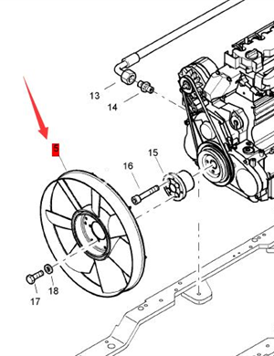  BOMAG ventilateur de refroidissement référence 58180425 