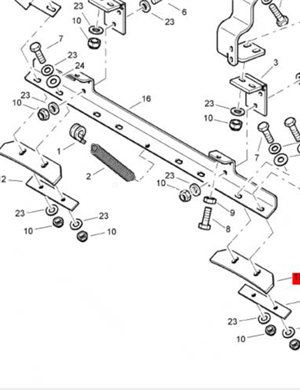 BOMAG scraper plate part number 88018507 
