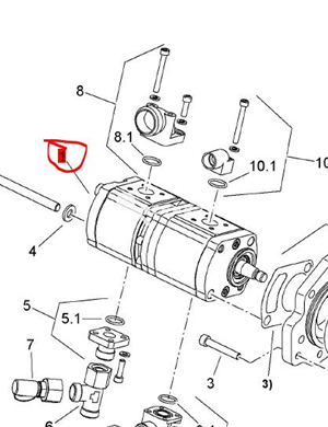  BOMAG Gear pump part number: 05813304 