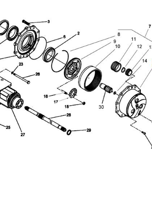 BOMAG planetary gearbox part number 32010072 