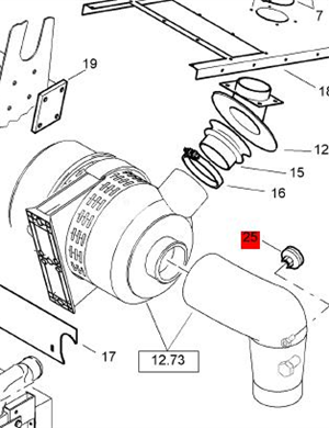 BOMAG switch, maintenance part number 05821164